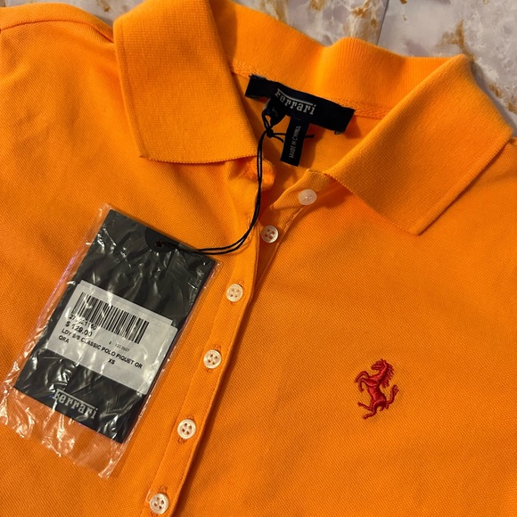 Ferrari lady s/s classic polo piquet Authentic - size XS - Picture 2 of 5